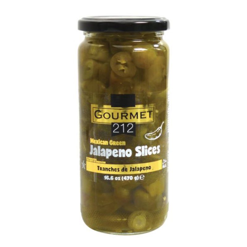 K - GURME212 Green Jalapeno Slice 12x500cc Jar