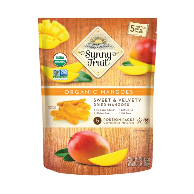 K- Sunny Fruit Organic Mango 5 Pack 18 x (1.06 x 5)