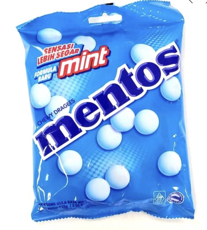 MENTOS CANDY MINT BLUE 135G X 40 /CS